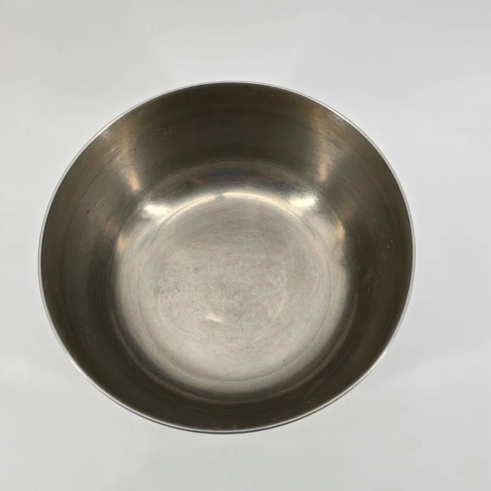 Sunbeam Mixmaster Bowl Stainless Steel Vintage Made in USA Silver 9in